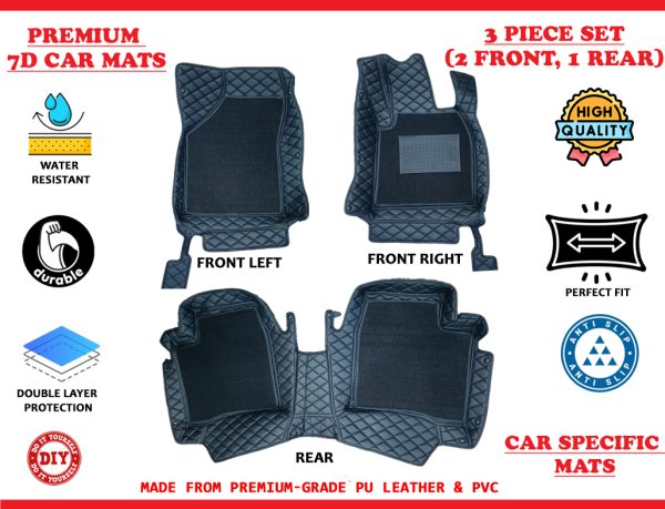 7d Premium Mats for Duster (Black)
